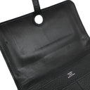 エルメス HERMES ドゴンデュオ ドゴンGM ブラック トゴ 長財布 シルバー金具 黒