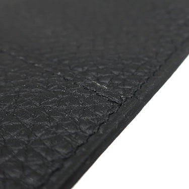 エルメス HERMES ドゴンデュオ ドゴンGM ブラック トゴ 長財布 シルバー金具 黒