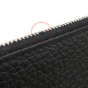 エルメス HERMES ドゴンデュオ ドゴンGM ブラック トゴ 長財布 シルバー金具 黒