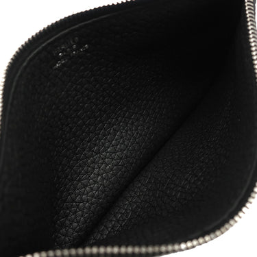 エルメス HERMES ドゴンデュオ ドゴンGM ブラック トゴ 長財布 シルバー金具 黒