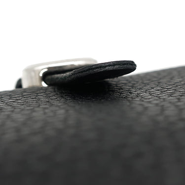 エルメス HERMES ドゴンデュオ ドゴンGM ブラック トゴ 長財布 シルバー金具 黒