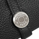エルメス HERMES ドゴンデュオ ドゴンGM ブラック トゴ 長財布 シルバー金具 黒