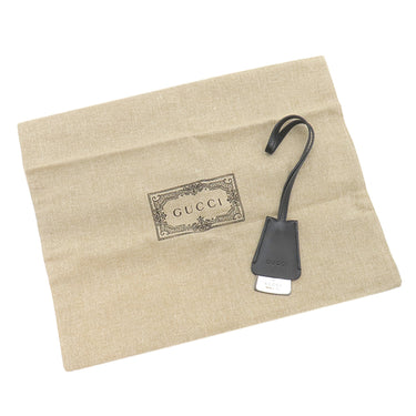 グッチ GUCCI ホースビット スリム スモール 774719 ブラック GGデニム ハンドバッグ シルバー金具 黒 肩掛け