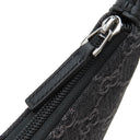 グッチ GUCCI ホースビット スリム スモール 774719 ブラック GGデニム ハンドバッグ シルバー金具 黒 肩掛け