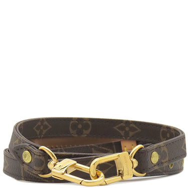 ルイヴィトン LOUIS VUITTON モノグラム ショルダーストラップ モノグラム モノグラムキャンバス ショルダーストラップ ゴールド金具 茶 約119cm