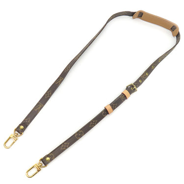 ルイヴィトン LOUIS VUITTON モノグラム ショルダーストラップ モノグラム モノグラムキャンバス ショルダーストラップ ゴールド金具 茶 約119cm