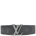 ルイヴィトン LOUIS VUITTON ベルト LV イニシャル 40MM リバーシブル 110/44 M9043 モノグラムエクリプス モノグラムエクリプス ベルト ガンメタル金具 黒