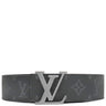 ルイヴィトン LOUIS VUITTON ベルト LV イニシャル 40MM リバーシブル 110/44 M9043 モノグラムエクリプス モノグラムエクリプス ベルト ガンメタル金具 黒