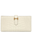 エルメス HERMES ベアンスフレ べトン アリゲーターマット 長財布 ゴールド金具 新品 未使用 クロコ 二つ折り財布