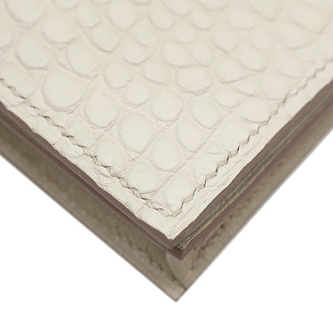 エルメス HERMES ベアンスフレ べトン アリゲーターマット 長財布 ゴールド金具 新品 未使用 クロコ 二つ折り財布