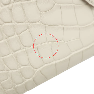 エルメス HERMES ベアンスフレ べトン アリゲーターマット 長財布 ゴールド金具 新品 未使用 クロコ 二つ折り財布