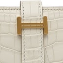 エルメス HERMES ベアンスフレ べトン アリゲーターマット 長財布 ゴールド金具 新品 未使用 クロコ 二つ折り財布