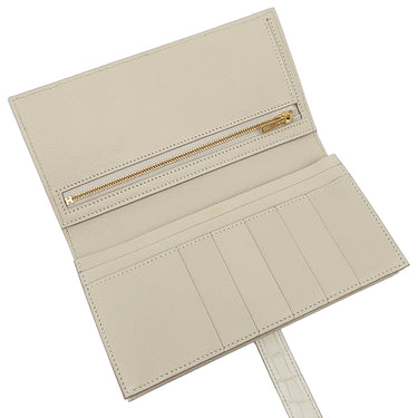 エルメス HERMES ベアンスフレ べトン アリゲーターマット 長財布 ゴールド金具 新品 未使用 クロコ 二つ折り財布