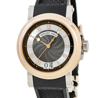 腕時計 ブレゲ BREGUET マリーン2 ラージデイト 5817BE/Z2/5V8 自動巻き メンズ OH済 K18RG×K18WG 金無垢 コインエッジ ギヨシェ