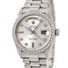 腕時計 ロレックス ROLEX デイデイト 18046A 67番台 自動巻き メンズ OH済 67番台 Pt950無垢 純正ダイヤ トリチウム シルバー プラチナ