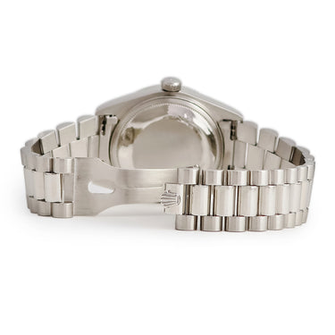 腕時計 ロレックス ROLEX デイデイト 18046A 67番台 自動巻き メンズ OH済 67番台 Pt950無垢 純正ダイヤ トリチウム シルバー プラチナ