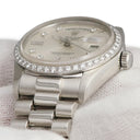 腕時計 ロレックス ROLEX デイデイト 18046A 67番台 自動巻き メンズ OH済 67番台 Pt950無垢 純正ダイヤ トリチウム シルバー プラチナ