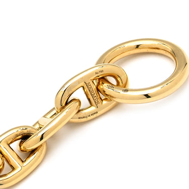 エルメス HERMES シェーヌダンクル MM イエローゴールド K18YG ブレスレット 14コマ 750 18K 18金