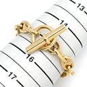 エルメス HERMES シェーヌダンクル MM イエローゴールド K18YG ブレスレット 14コマ 750 18K 18金