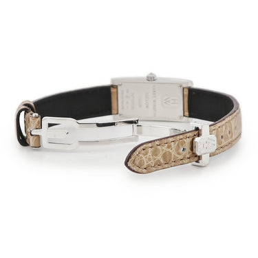 腕時計 ハリーウィンストン Harry Winston アヴェニューC ミニ 332LQWL.W/D3.1 クオーツ レディース K18WG無垢 純正ダイヤ 角型 シルバー