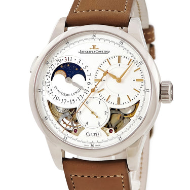 腕時計 ジャガールクルト JAEGER LECOULTRE デュオメトル カンティエーム ルネール Q6043420 602.3.24.S 手巻き メンズ K18WG無垢 デイト