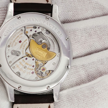 腕時計 ショパール CHOPARD L.U.C. クアトロ マーク2 161905-1001 自動巻き メンズ K18WG無垢 デイト スモールセコンド ギョウシェ