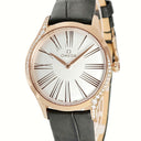 腕時計 オメガ OMEGA デ ヴィル トレゾア 428.58.36.60.02.001 クオーツ レディース 新品同様 K18RG無垢 純正ダイヤ セドナゴールド