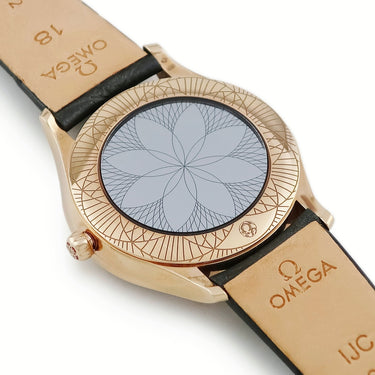 腕時計 オメガ OMEGA デ ヴィル トレゾア 428.58.36.60.02.001 クオーツ レディース 新品同様 K18RG無垢 純正ダイヤ セドナゴールド