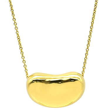 ティファニー Tiffany & Co ビーン デザイン ペンダント イエローゴールド K18YG ネックレス 750YG 18金 エルサペレッティ