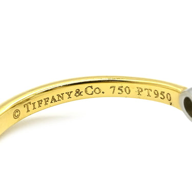 ティファニー Tiffany & Co ジャン シュランバージェ イエローゴールドXプラチナシルバー K18YG Pt950 ダイヤモンド リング 指輪 4Pダイヤ 10号