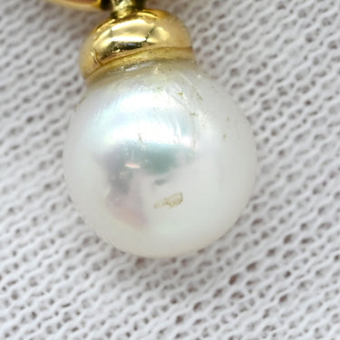 ティファニー Tiffany & Co ドアノック ペンダント イエローゴールド K18YG ダイヤモンド パール ネックレス T&Co. Au750 18K 18金 ダイヤ パール