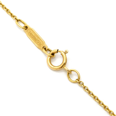 ティファニー Tiffany & Co ドアノック ペンダント イエローゴールド K18YG ダイヤモンド パール ネックレス T&Co. Au750 18K 18金 ダイヤ パール