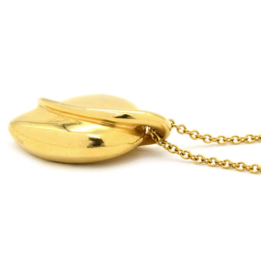 ティファニー Tiffany & Co リーフ イエローゴールド K18YG ネックレス エルサ・ペレッティ 750 18K イエローゴールド T&Co.