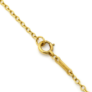 ティファニー Tiffany & Co ダブルループ イエローゴールド K18YG ネックレス エルサペレッティ 750 18金