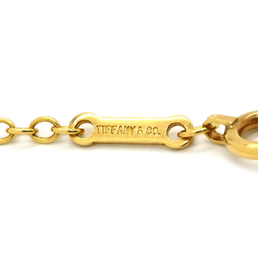 ティファニー Tiffany & Co ダブルループ イエローゴールド K18YG ネックレス エルサペレッティ 750 18金