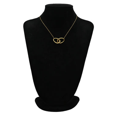 ティファニー Tiffany & Co ダブルループ イエローゴールド K18YG ネックレス エルサペレッティ 750 18金