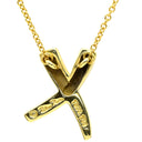 ティファニー Tiffany & Co Xペンダント キス イエローゴールド K18YG ネックレス パロマピカソ 750 18K イエローゴールド T&Co.