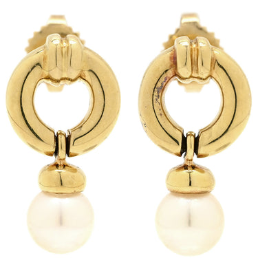 ティファニー Tiffany & Co パールピアス パールホワイトXイエローゴールド K18YG ピアス T＆Co. 750 エルサ ペレッティ