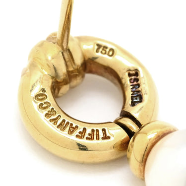 ティファニー Tiffany & Co パールピアス パールホワイトXイエローゴールド K18YG ピアス T＆Co. 750 エルサ ペレッティ