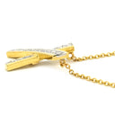 ティファニー Tiffany & Co Xペンダント キス ダイヤ イエローゴールドXプラチナシルバー K18YG Pt950 ダイヤモンド ネックレス パロマピカソ