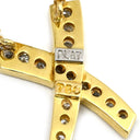 ティファニー Tiffany & Co Xペンダント キス ダイヤ イエローゴールドXプラチナシルバー K18YG Pt950 ダイヤモンド ネックレス パロマピカソ