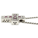 ダミアーニ DAMIANI ベルエポック S 20039534 ホワイトゴールド K18WG ダイヤモンド ルビー ネックレス ペンダント 750 18金 ダイヤ ルビー クロス 十字架