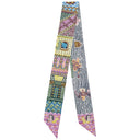 エルメス HERMES ツイリー ジョーヌ×ヴェール×フューシャ シルク スカーフ 新品 未使用【SUPER SILK QUEST/スーパー シルク クエスト】