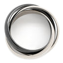 カルティエ Cartier トリニティ クラシック セラミック B4095647 ホワイトゴールドXブラック K18WG セラミック #47(JP7) リング 指輪 750 18K 7号