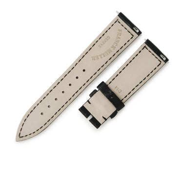 フランクミュラー FRANCK MULLER 純正 950 ロングアイランド用 クロコバンド ブラック クロコダイル 腕時計パーツ 未使用 替え ベルト ストラップ 18mm