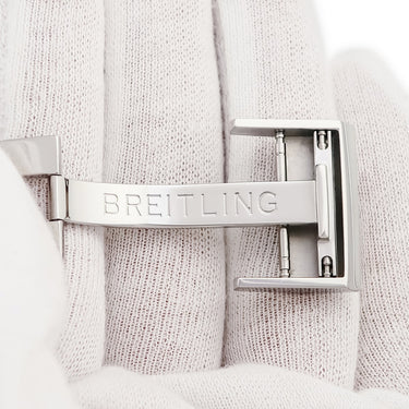 ブライトリング BREITLING 純正 シルバー ステンレススチール 腕時計パーツ ステンレス Dバックル パーツ 替え 交換 予備 フォールディング 20mm幅対応 シルバー 銀