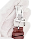 エルメス HERMES 純正 アップルウォッチ 32mm用 キリム シンプルトゥール ルージュ ラバー ステンレススチール 腕時計パーツ ラバー ベルト 20ｍｍ バックル付き 金具付き