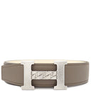 エルメス HERMES Hバックル #90 エタン×クレ ヴォーエプソン #90 ベルト シルバー金具 オフホワイト リバーシブル