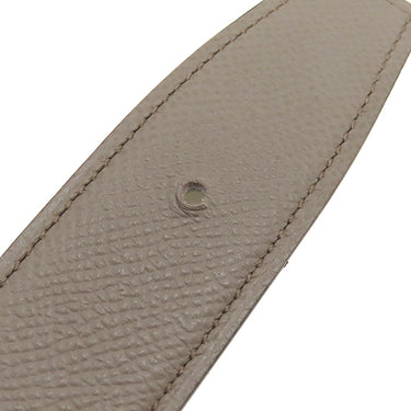 エルメス HERMES Hバックル #90 エタン×クレ ヴォーエプソン #90 ベルト シルバー金具 オフホワイト リバーシブル