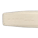 エルメス HERMES Hバックル #90 エタン×クレ ヴォーエプソン #90 ベルト シルバー金具 オフホワイト リバーシブル